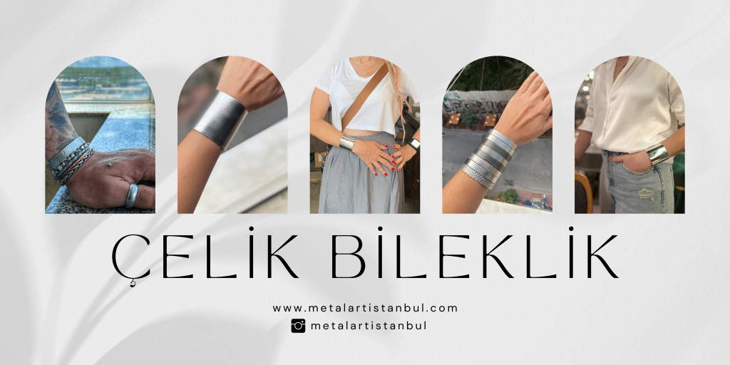Erkek Çelik Bileklik - Metal Art İstanbul